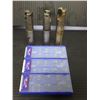 Image 2 : Lot of (3) 2 Flute Indexable Cutters with Carbide Inserts