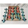 Image 1 : LOT 12 VINTAGE PLASTIC INDY RACE CAR TOYS