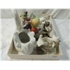 Image 1 : BOX LOT MIXED PLANTERS FIGURES ANIMALS MORE!!