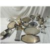 Image 1 : MIXED ANTIQUE VINTAGE METAL LOT PEWTER SILVERPLATE