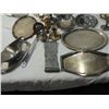Image 4 : MIXED ANTIQUE VINTAGE METAL LOT PEWTER SILVERPLATE