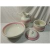 Image 1 : VINTAGE MID CENTURY PITCHER BOWL CHAMBER POT SET