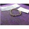 Image 1 : ANTIQUE LADIES STERLING SILVER BRACELET BLUE STONE