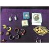 Image 2 : BOX LOT LADIES VINTAGE JEWELRY EARRINGS PINS