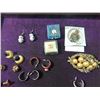 Image 2 : BOX LOT LADIES VINTAGE JEWELRY EARRINGS PINS