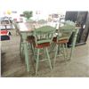 Image 1 : HIGH TOP TALL KITCHEN DINING TABLE COUNTRY 8 CHAIR