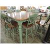 Image 2 : HIGH TOP TALL KITCHEN DINING TABLE COUNTRY 8 CHAIR