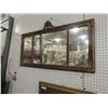 Image 1 : ANTIQUE BUFFET MIRROR BEVEL EDGES WOOD