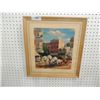 Image 1 : VINTAGE FRAMED PRINT "RUSHING TO A FIRE"