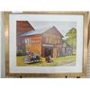 Image 1 : VINTAGE STYLE FRAMED PRINT COCA COLA ANTIQUE BARN
