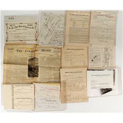 Colorado Mining Ephemera Lot