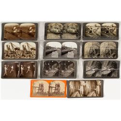 Eleven Michigan Mining Stereoviews