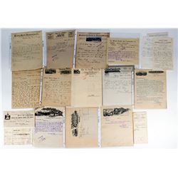 Marble, Slate & Granite Cos. Billheads