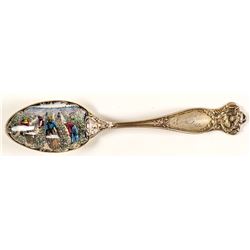 Slave Scene Enameled Spoon