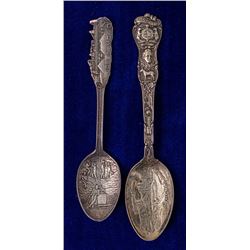 Two Nice Joplin, Missouri Mining Spoons