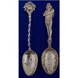 Two Native American Mining Spoons