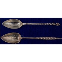 Two 1890s Montana Mining Spoons
