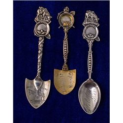 Three Goldfield Mining Spoons