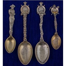 Four Seattle Mining Spoons