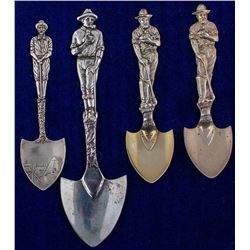 Four Shovel Mining Spoons