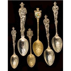 Six Canadian Mining Spoons