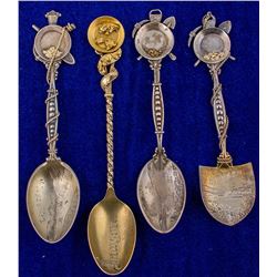 Four Dawson Demitasse Spoons