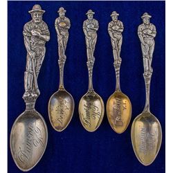 Five Dawson Standing Miner Spoons