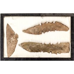 Large Native American spearheads: Lot 3