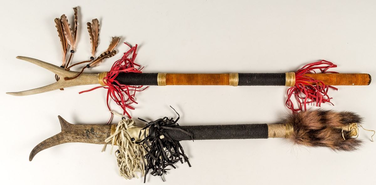 Native Rope Sticks Native American Ceremonial Dance Sticks - Holabird Western Americana ...