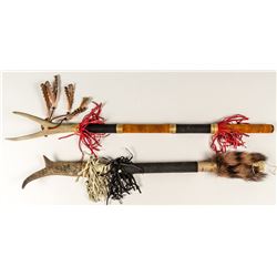 Native American Ceremonial Dance Sticks