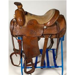 Capriola Silver-trimmed Roping Saddle