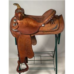 High Quality Silver-Mounted Crates Saddle