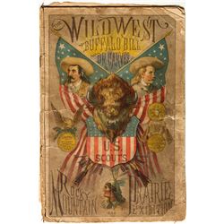 Buffalo Bill Wild West First Show Program