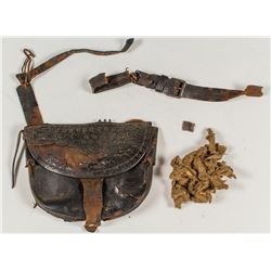 Early-Day Leather Pouch / Shoulder Bag