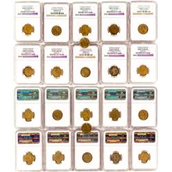 Eleven Gold Rush era $5 Gaming Counters