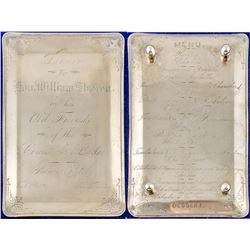 Unique William Sharon Silver Ingot