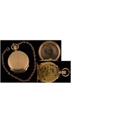 Solid Gold 14k Gold Watch Inscribed "Goldstein & Brodie, Leadville, Colo."