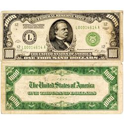 $1,000 Federal Reserve Note, Series 1928