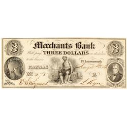 Merchants Bank $3 Note