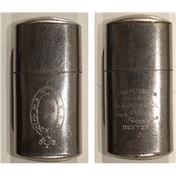 Silver Plated Match Safe (Denver, Colorado)