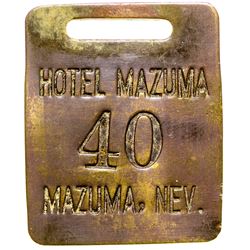 Mazuma Hotel Key Tag (Mazuma, Nevada)