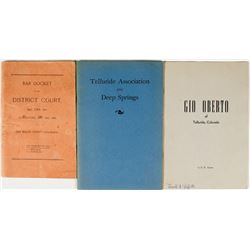 Telluride, Colorado Ephemera