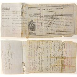 1857 Wyandott City Deed