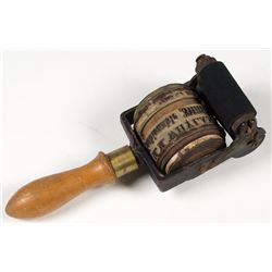 Virginia City, Nevada Millinery Marking Tool