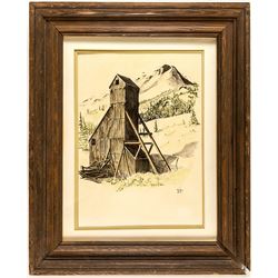Print of Headframe