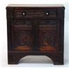 Image 1 : Flemish carved oak sideboard, fitted a drawer above a pair of king and queen carved doors on bracket