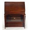 Image 1 : Globe Wernicke bureau, the fall enclosing an arrangement of pigeonholes and drawers above a drawer o