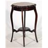 Image 1 : Edwardian mahogany occasional table, the shaped top on cabriole legs with a circular undertier