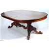 Image 1 : Chippendale design mahogany dining room suite comprising an oval table on carved twin pedestal base 