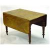 Image 1 : Victorian mahogany Pembroke table with end drawer on turned legs